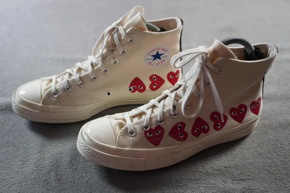 Converse Chuck Taylor All Star 70 Hi Top Comme des Garcons Play Multi Heart US 9
